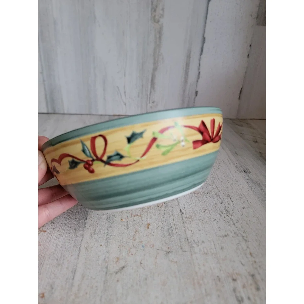 Lenox winter greetings everyday chickadee vintage bowl collectible Xmas